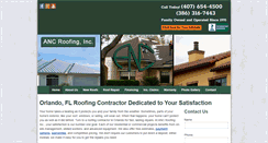 Desktop Screenshot of ancroofing.com