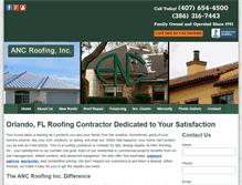 Tablet Screenshot of ancroofing.com
